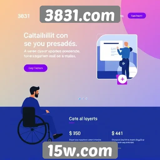 Acessibilidade e design responsivo do site 3831.com