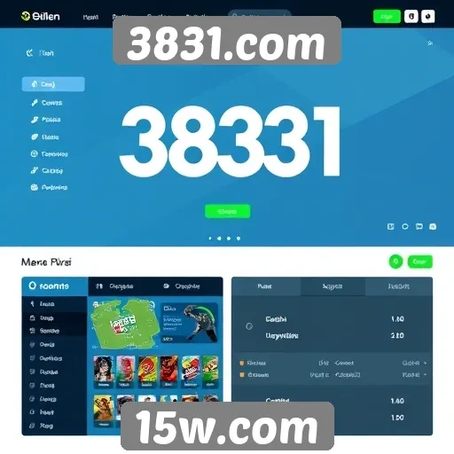 Evolução da interface de usuário no 3831.com